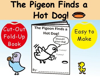 the pigeon finds a hot dog coloring pages