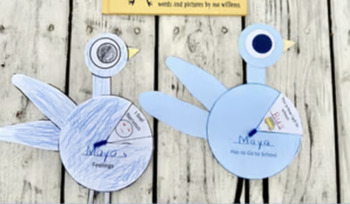 Preview of The Pigeon HAS to Go to School: Pigeon PinWheel Back to School + Feelings Crafts