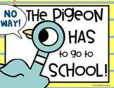 The Pigeon Has To Go To School Book Companion and Craft