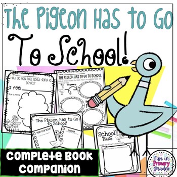 Preview of The Pigeon Has To Go To School Book Companion Activities and Craft