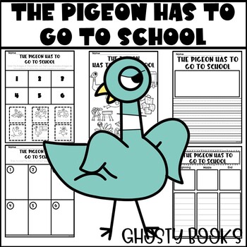 Preview of The Pigeon Has to Go to School Companion Writing Response Coloring Activity