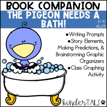 Preview of The Pigeon Needs a Bath Writing Prompts & Book Companion