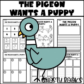 Preview of The Pigeon Wants a Puppy Companion Writing Response Coloring Activity