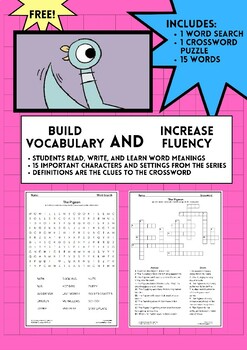 The Pigeon Books by Mo Willems Word Search and Crossword Puzzle (No Prep)