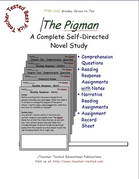 Preview of The Pigman: A Complete Novel Study