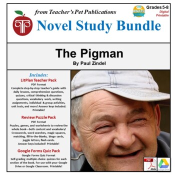 Preview of The Pigman LitPlan Novel Study Unit Bundle