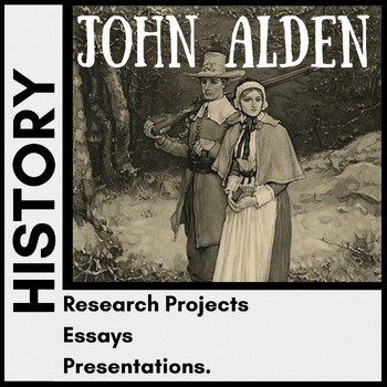 Preview of The Pilgrims - John Alden - Research Organizer / Worksheets - NO PREP - EASEL