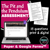 The Pit and the Pendulum Assessment | Print & Digital Self