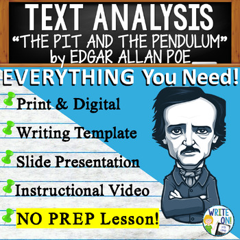 Preview of The Pit and the Pendulum - Text Based Evidence, Text Analysis Essay Writing Unit