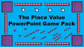 Preview of The Place Value PowerPoint Game Pack Bundle