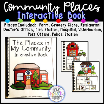 The Places In My Community Interactive Book - 