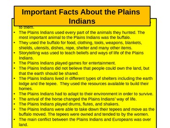 plains indians food