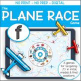 The Plane Race Game – F – No Print No Prep Spinning Dice G