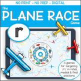 The Plane Race Game – R – No Print No Prep Spinning Dice G