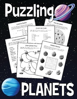 Preview of PLANETS & SOLAR SYSTEM PACK - Puzzle Worksheet Activities