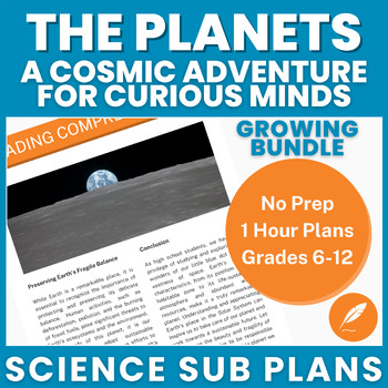 Preview of The Planets: A Cosmic Adventure for Curious Minds – Growing Bundle – NO Prep Sub