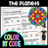 The Planets Color By Number | Science Color By Number