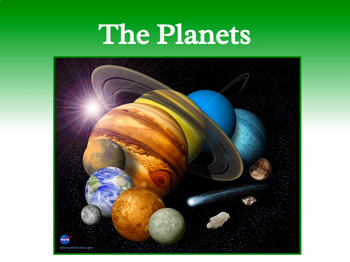 Preview of The Planets: Google Slides, Study Guide, & Test