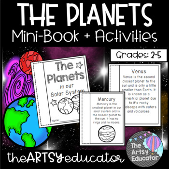 Preview of The Planets In Our Solar System Mini Book and Graphic Organizer!