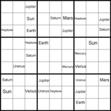 The Planets: Sudoku Puzzles. Learn the names, order and ho