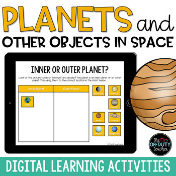 Preview of The Planets and Objects in Space Digital Activities (Google Slides, PowerPoint)