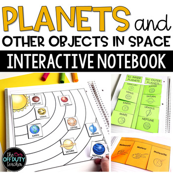 Preview of The Planets and Objects in Space Interactive Notebook Foldables  (Google Slides)