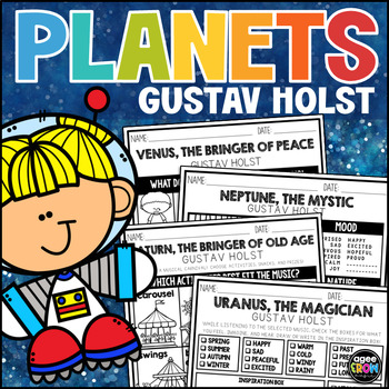 Preview of Blast Off into a Classical Musical Space Adventure with "The Planets" Activities