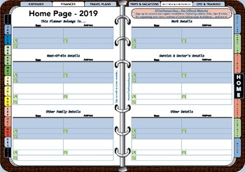 Preview of The Planner Guy - Interactive Digital Planner / Diary (2 Days to Page)