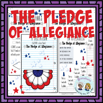 Preview of The Pledge of Allegiance | A Booklet to Create, Read, Write, Listen and Recite