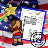 The Pledge of Allegiance FREE Coloring Page American Flag