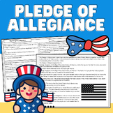 The Pledge of Allegiance Meaning Reading Passages , Worksh