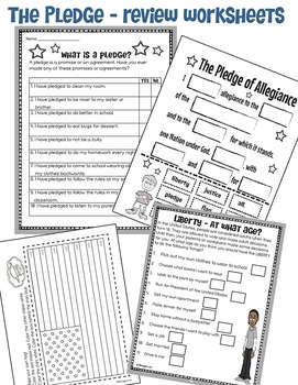 Pledge Of Allegiance Lesson Worksheets Teaching Resources Tpt