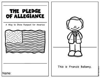 The Pledge of Allegiance History Reader Kindergarten & First Social