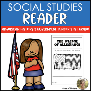 Preview of The Pledge of Allegiance History Reader Kindergarten & First Social Studies