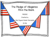 The Pledge of Allegiance Fill in the Blank