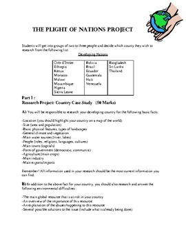 Preview of The Plight of Nations Project