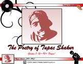 Poetry of Tupac Shakur Unit Study