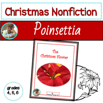 Preview of Nonfiction Reading Comprehension Passages about the Poinsettia