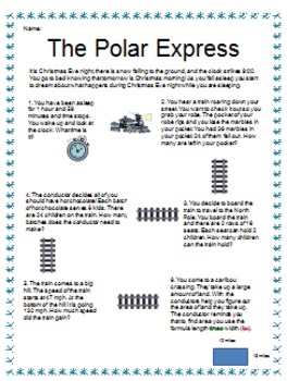 Preview of The Polar Express Problem Solving