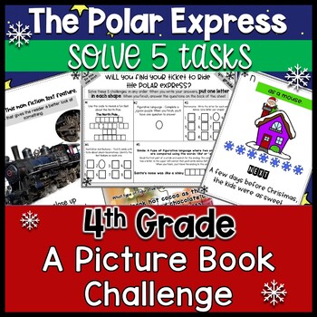 Preview of The Polar Express - A Picture Book Challenge - 4th Grade