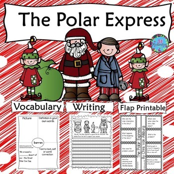 Preview of The Polar Express Activities - Christmas ESL December First Second Third Grade