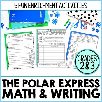 Preview of The Polar Express Activities | Writing & Math Mini Projects for A Fun Theme Day