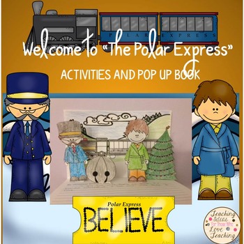 Preview of The Polar Express Activities and Diorama Pop Up Book