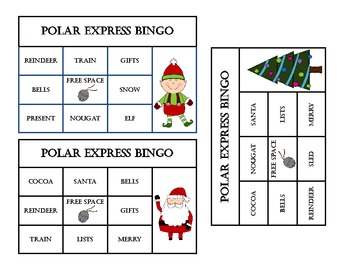 Polar Express Bingo