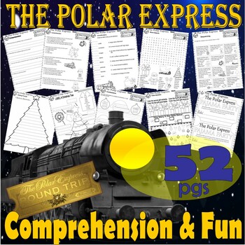 Preview of The Polar Express Christmas Read Aloud Book Study Companion Comprehension Unit