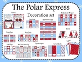 The Polar Express Decoration set (light blue and red)