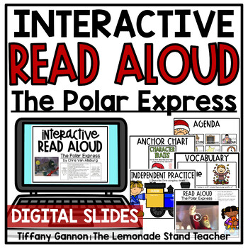 Preview of The Polar Express DIGITAL Read Aloud Lessons Google Slides TM