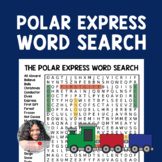 The Polar Express Word Search Puzzle Coloring Page Activity