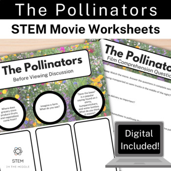 Preview of The Pollinators Movie Guide for Biology, Environmental Science, and Ecology
