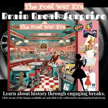 Preview of The Post War Era Brain Break Surprise Activities